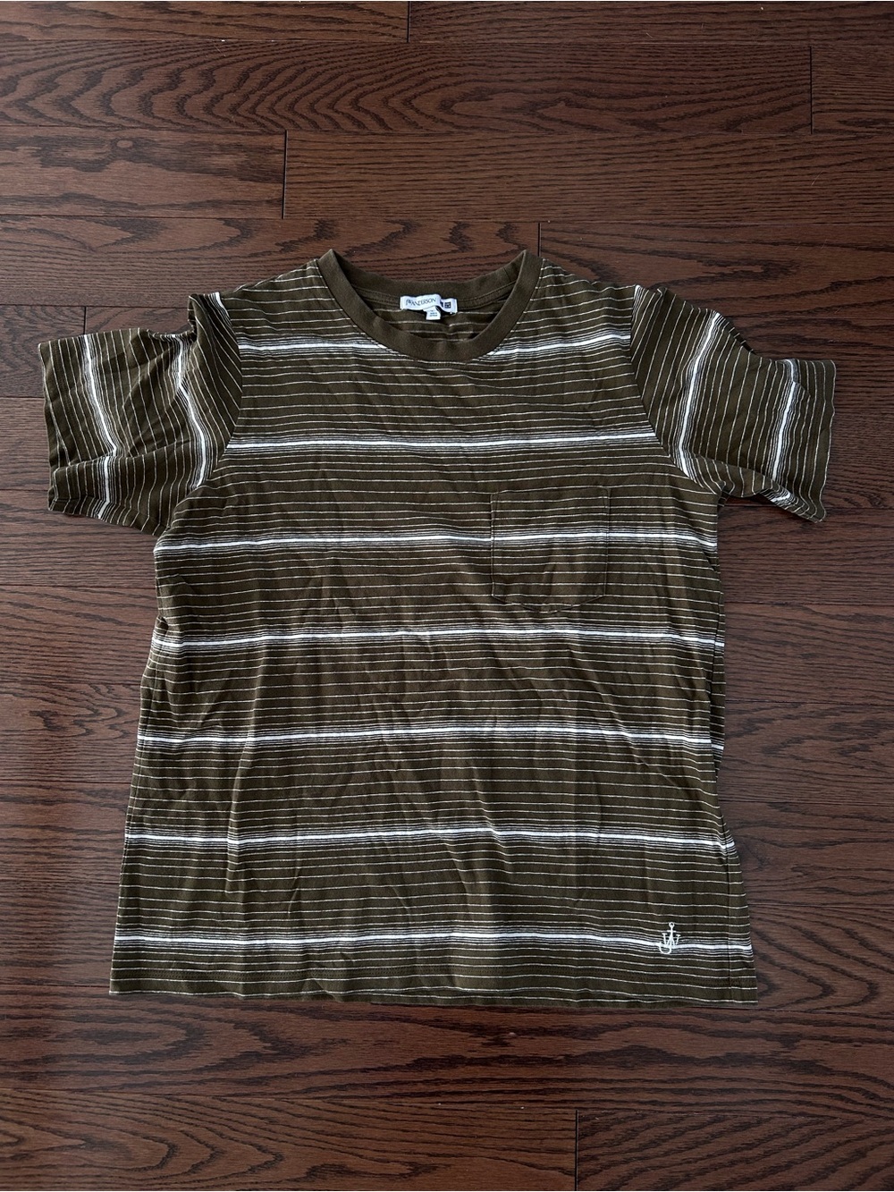 Olive stripes Uniqlo x JWAnserson woman t-shirt